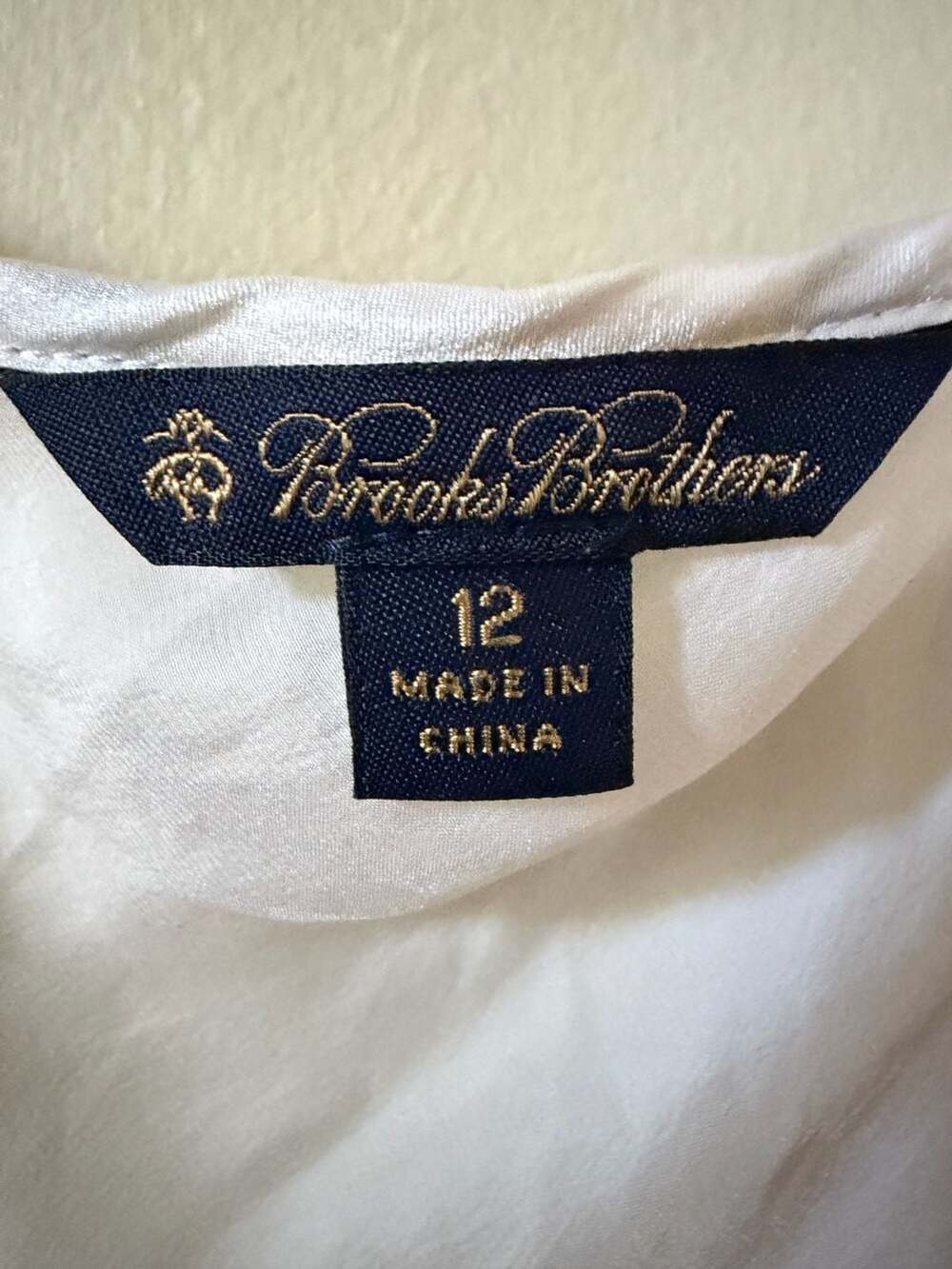 Brooks Brothers Silk Cami Size 12 White Cami Top - Picture 3 of 4